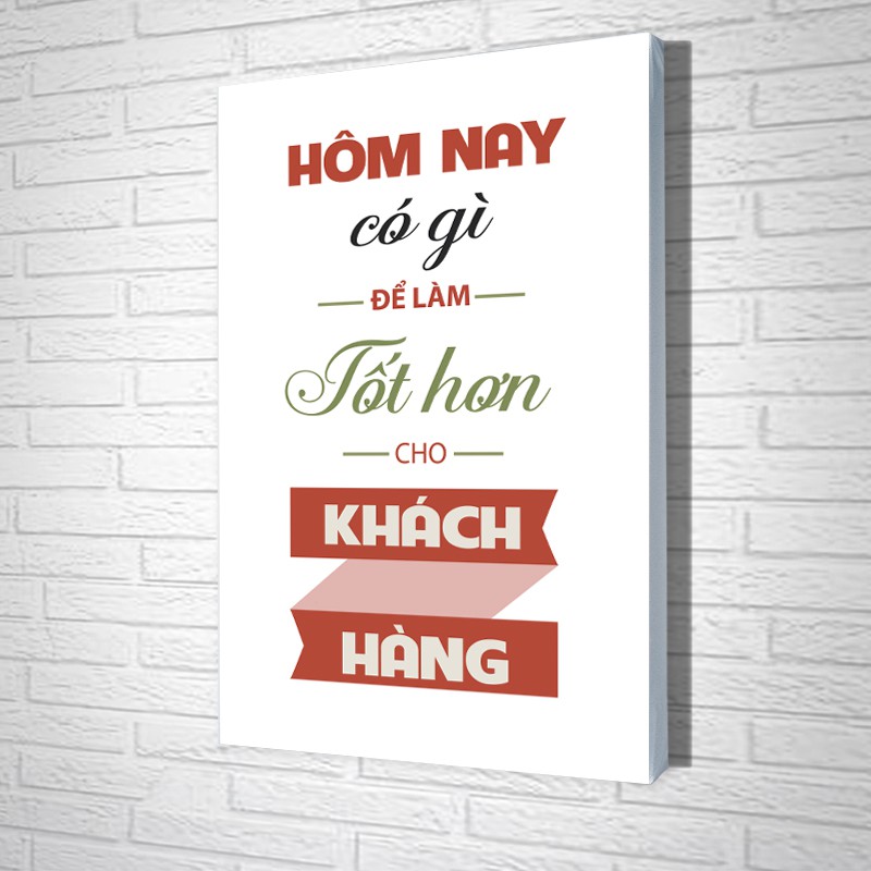 [GIÁ XƯỞNG] Tranh slogan treo văn phòng - Tranh treo tường tạo động lực tặng kèm đinh đa năng treo tranh Hồ Chí Minh