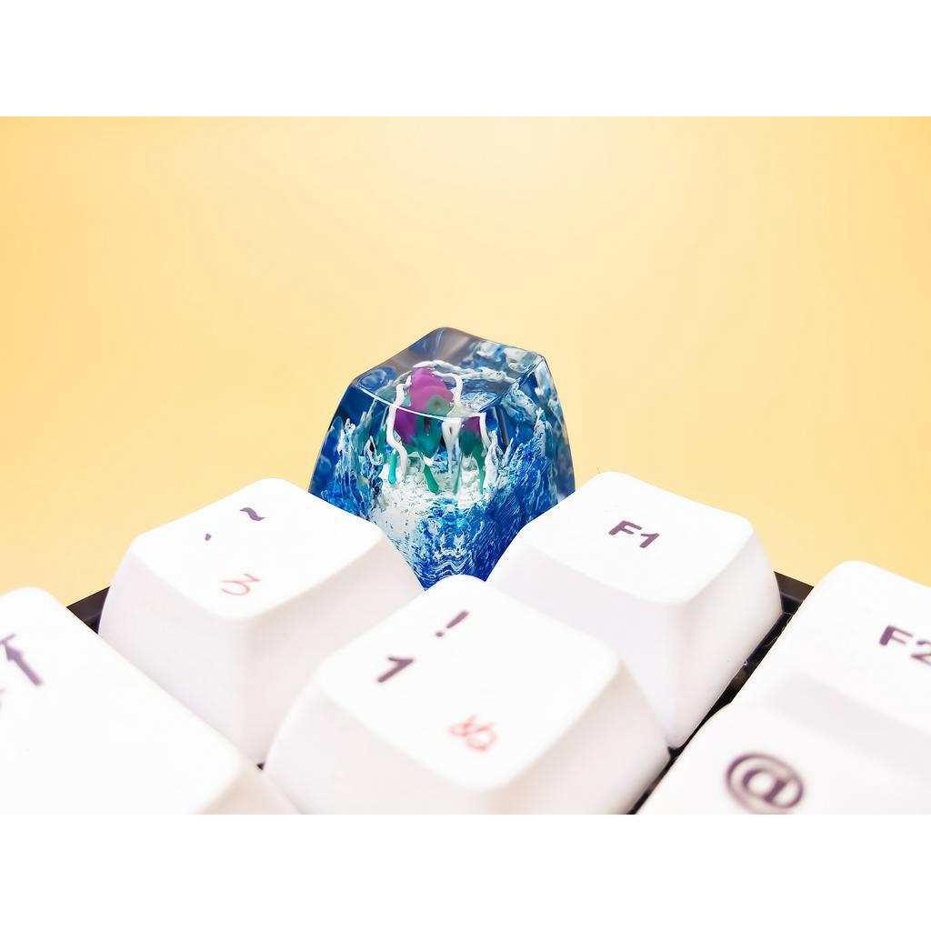 Nút bàn phím Pokemon, nút bàn phím Suicune , Bàn phím nhân vật hoạt hình - Suicune  keycap, POKÉMON Artisan Keycap