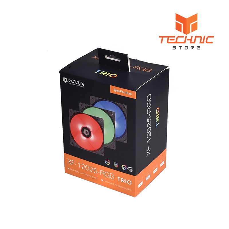 Quạt tản nhiệt ID-Cooling XF-12025-RGB-TRIO