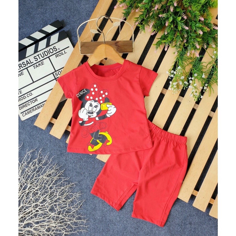 ( Khuyến mãi ) Combo 6 Bộ đồ hình mecki chụp ảnh xinh đẹp cho bé gái cho bé từ 6-28kg.BDBG49. .