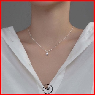 Dây chuyền bạc Ý kiểu giọt nước Droplets – vòng cổ bạc ViVi_Gift