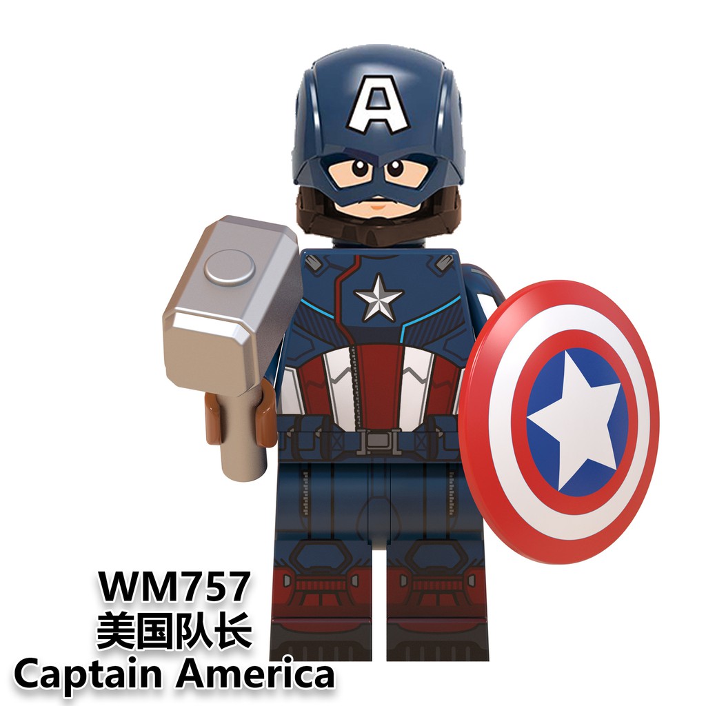 Minifigures Nhân vật Marvel MCU Captain America Carter Howard Stark Hawkeye Black Panther Shuri Gamora WM6068