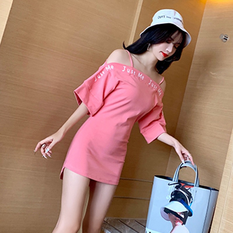 Đầm tay ngắn thiết kế trễ vai gợi cảm cho nữ