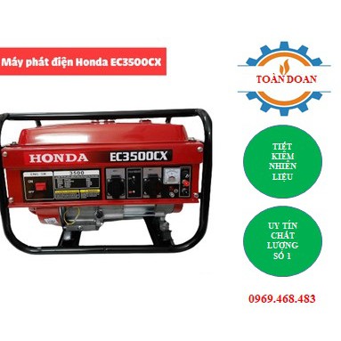 Máy phát điện Honda EC3500CX thái lan công suất 3,5kW, tiết kiệm nhiên liệu