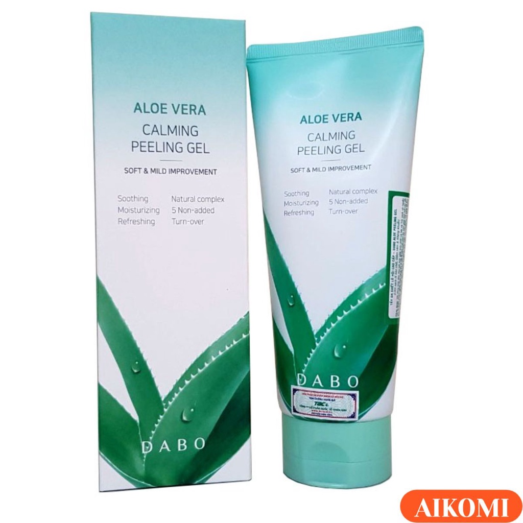 Tẩy Da Chết - Gel Tẩy Tế Bào Chết Lô Hội Dabo Hàn Quốc -  Aloe stem rich moisture Peeling Gel 180ml