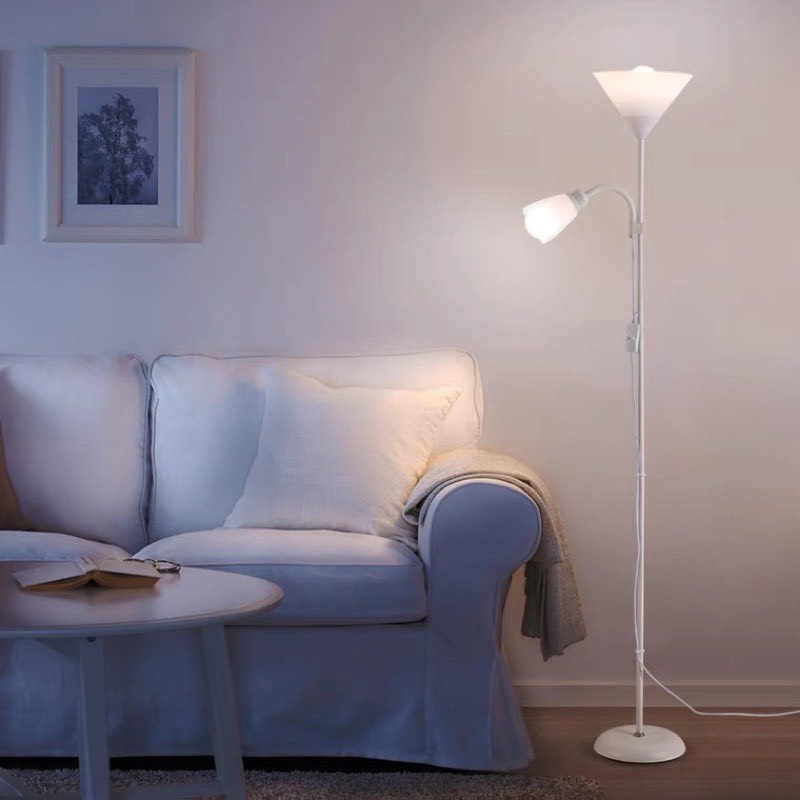 Đèn đứng MONSKY IKAE 2 nhánh 2 công tắc - kèm 2 bóng LED chống cận