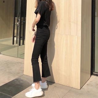 Quần flare jeans ống loe co dãn tốt