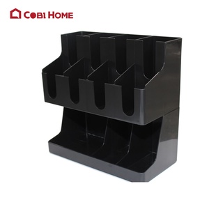 Kệ đựng ly cốc bằng nhựa cho quán cafe trà sữa - Cobi Home