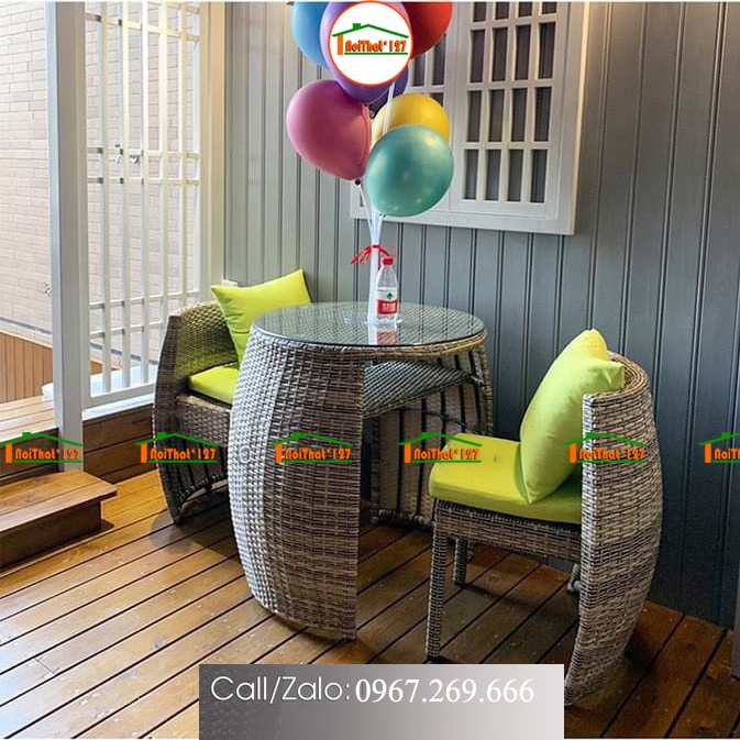 Bộ Bàn Ghế Trống Thông Minh Sân Vườn|Ban Công|Phòng Khách Trang Trí Nhà Cửa Đa Năng Tiện Lợi