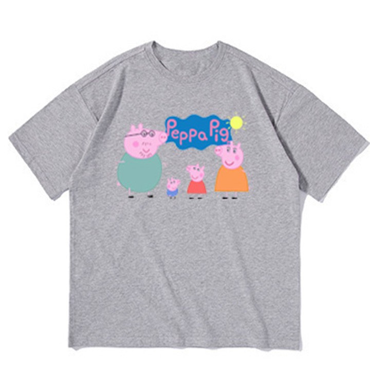 Áo thun bé gái form rộng in hình HEO PEPPA PIG - ATBG37