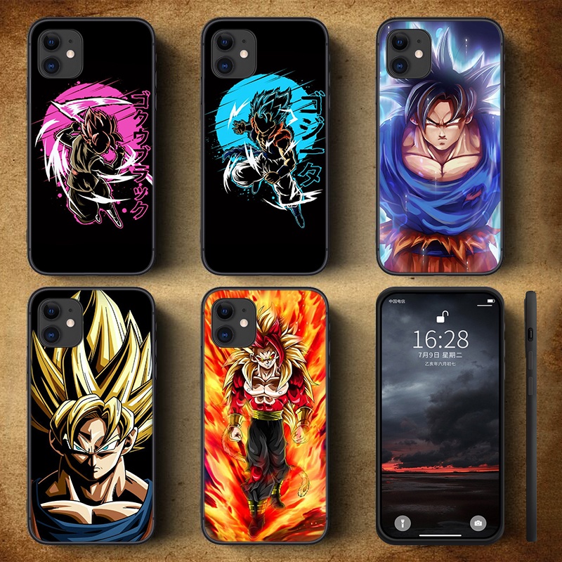 Ốp điện thoại TPU mềm 81POY in hình Goku Anime Dragon Ball cho iPhone 6 6S 7 8 Plus X XS XR 11 Pro Max