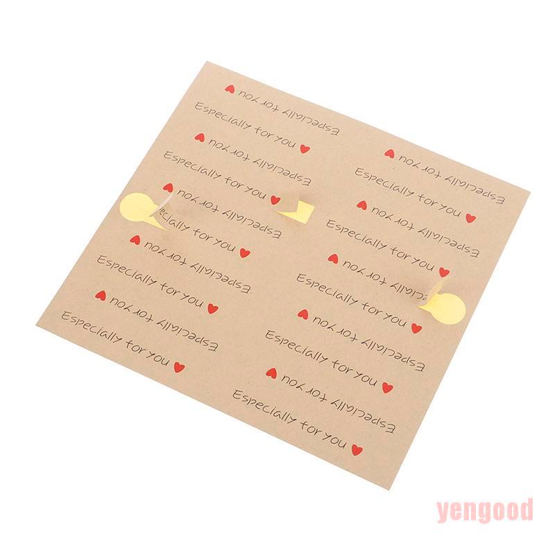 Set 100 Sticker Giấy Kraft In Chữ Best For You To Trang Trí