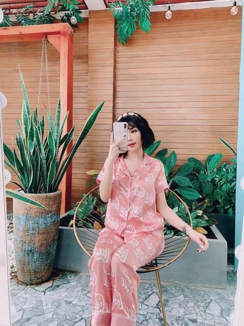 Đồ Bộ Tay Ngắn Pizama Hình lụa sang chảnh