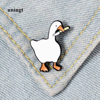 Ghim cài áo hình chú ngỗng phong cách thời trang cho nam và nữ