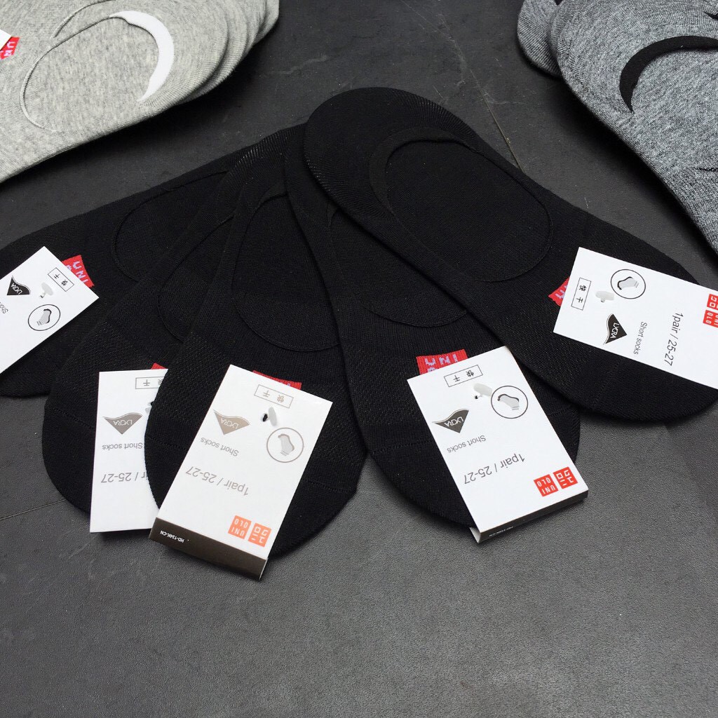 COMBO 10 ĐÔI Tất lười ngắn nam nữ chất cotton thấm hút co giãn tốt kháng khuẩn chống hôi chân