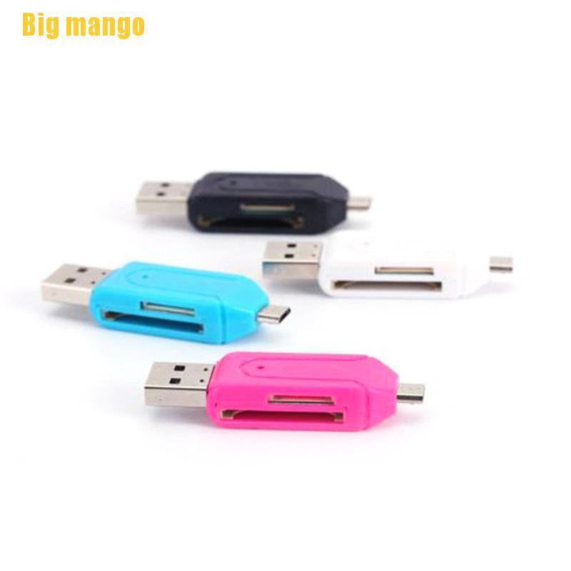 Đầu Đọc Thẻ Nhớ Micro Usb 2.0 Otg 2 Trong 1 Cho Điện Thoại Android Samsung