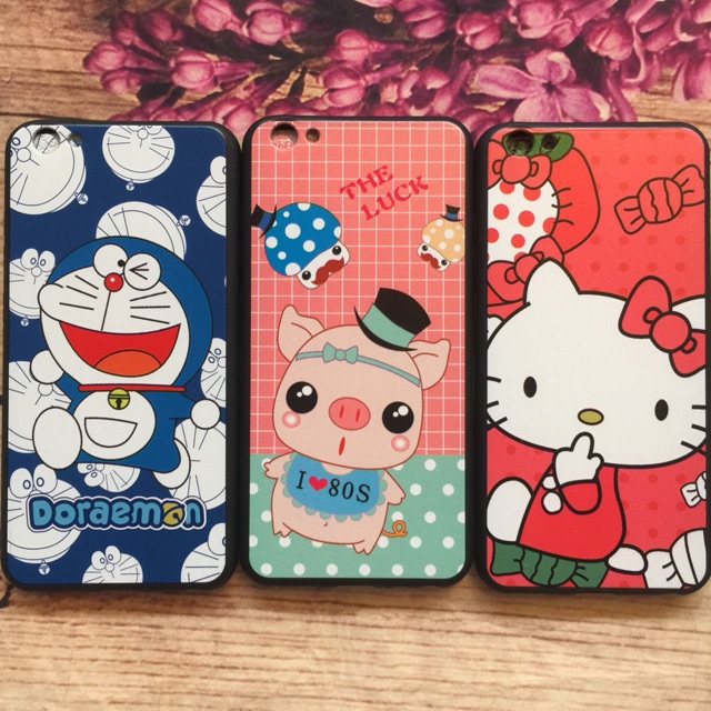 Ốp Vivo V5/Y67 viền dẻo họa tiết nổi hình thú 4D siêu dễ thương