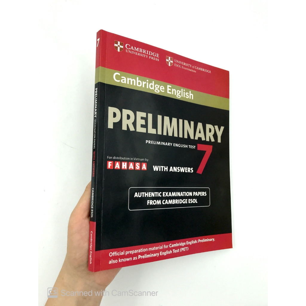 Sách - Cambridge Preliminary English Test 7 Student's Book with Answers FAHASA Reprint Edition