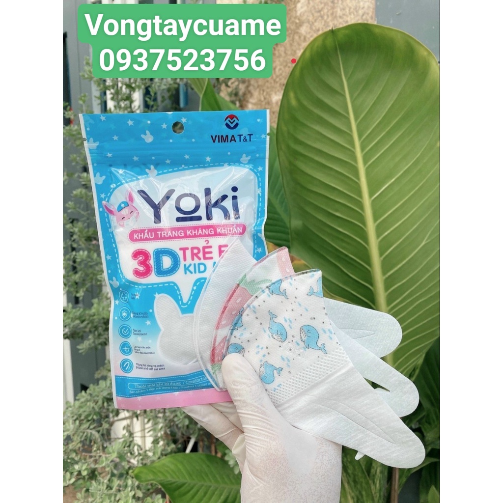 Khẩu Trang Em Bé 3D Yoki Sơ Sinh Dành Cho Bé Từ 0 đến 3 tuổi