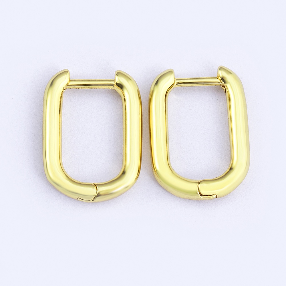 Bông Tai Mạ Vàng Đính Đá Zircon Chất Lượng Cao Cho Nữ