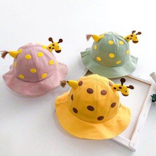 Mũ nón vành tròn hình hươu cho bé trai bé gái từ 0-3 tuổi