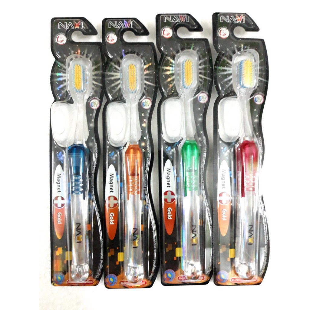 1 Cây Bàn Chải NAVI MAGNET GOLD  NANO SILVER BCM01 (Giao màu ngẫu nhiên)