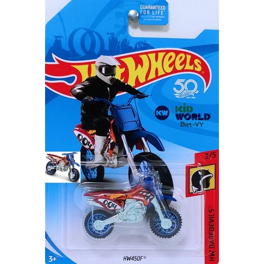 Xe mô hình Hot Wheels basic Moto HW450F FRR88, 40K.