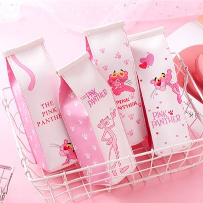 Bóp đựng bút Hộp sữa Bơ xanh Avocado và Báo Hồng Pink Panther Be Tiny