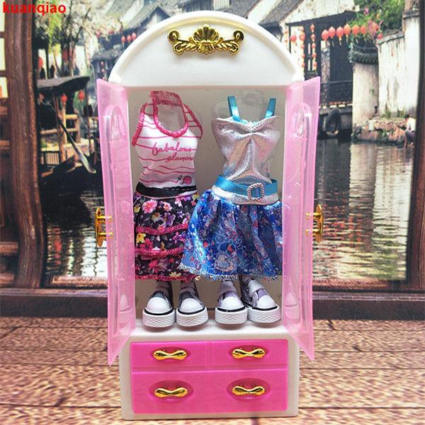 Tủ Quần Áo Cho Búp Bê Barbie 60cm