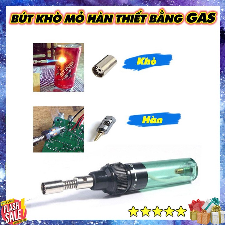 Bút khò hàn chì thiết mini linh kiện, bo mạch điện tử tại nhà dùng bằng gas