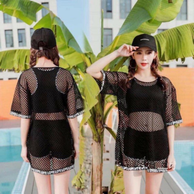 Bộ bơi 3 mảnh lưới | BigBuy360 - bigbuy360.vn