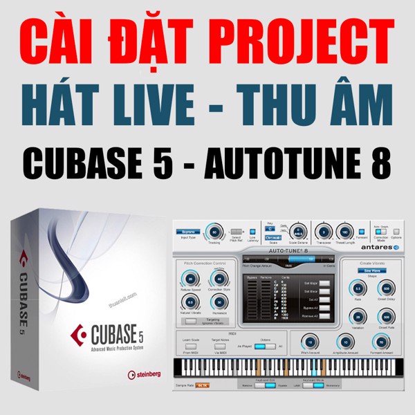 Dịch vụ cài đặt Project Cubase 10 - Auto Tune Pro Livestream thu âm