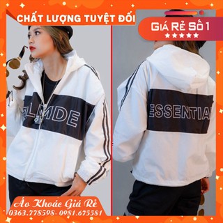 (Giá Rẻ) ÁO KHOÁC DÙ Essential (M1490 - Sọc Ngang)
