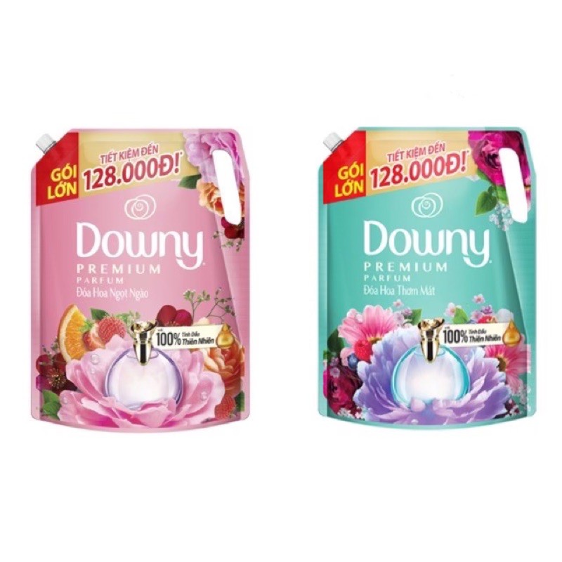 Xả Vải Downy Đoá Hoa Thơm Ngát & Ngọt Ngào Túi 2.3L