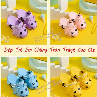 [Siêu Hot] Dép Trẻ Em Chống Trơn Trượt Cao Cấp Hình chuột ngộ ngĩnh