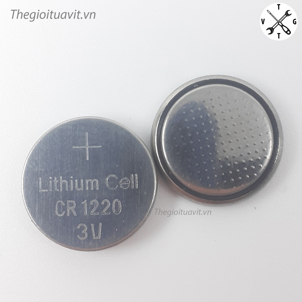 [Lẻ 1 viên] Pin khuy cúc áo CR1220 3V Lithium