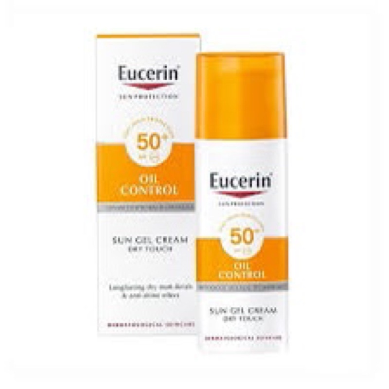 Kem Chống Nắng Eucerin Oil Control Sun Gel Cream Cho Da Nhờn &amp; Mụn 50ml (Hàng Pháp)