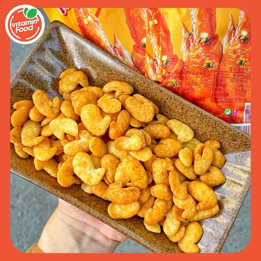 10 Gói Bim Bim Cánh Gà Chiên Giòn, Snack Gà Cay Siêu Ngon