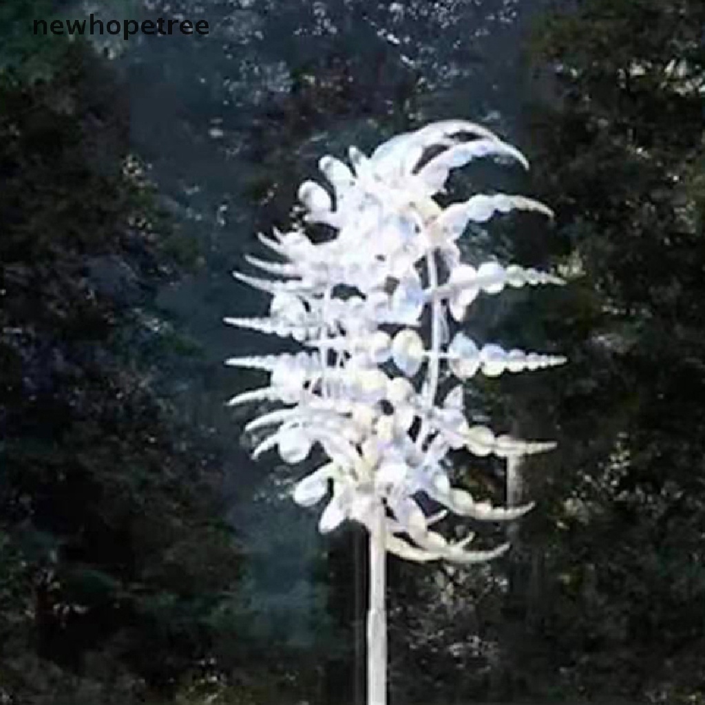 Mới Con Quay Cối Xay Gió Kim Loại Độc Đáo Trang Trí Sân Vườn