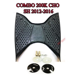 COMBO CHO SH 2012-2020 (GỒM THẢM CARBON ARTISTA CHÍNH HÃNG VÀ ĐÔI ỐC GƯƠNG)