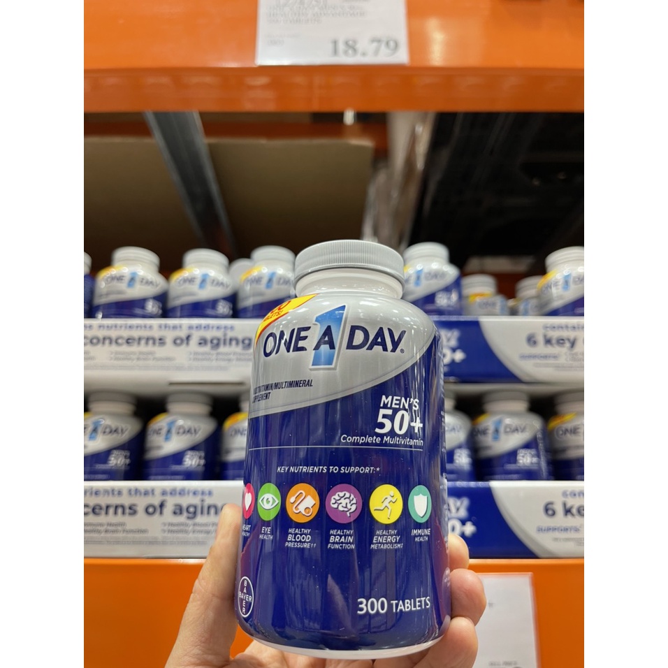 VITAMIN TỔNG HỢP - ONE A DAY DÀNH CHO NAM TRÊN 50T 300 VIÊN