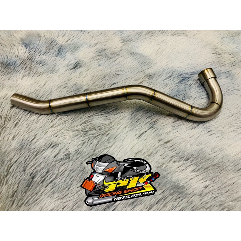 Cổ pô inox 304 wave 50-100-110cc