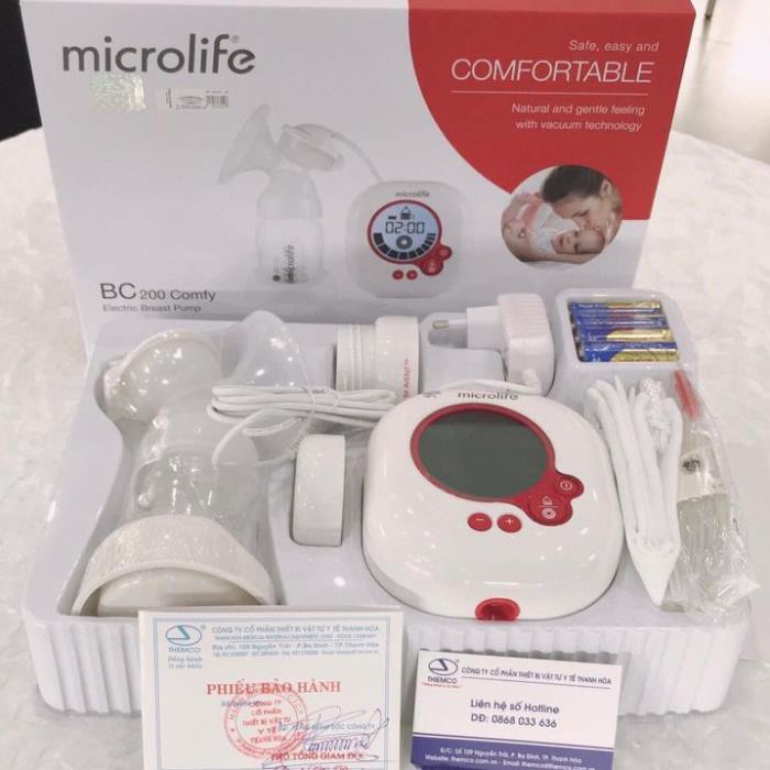 Máy hút sữa điện đơn Microlife BC200 Comfy chính hãng bảo hành 2 năm