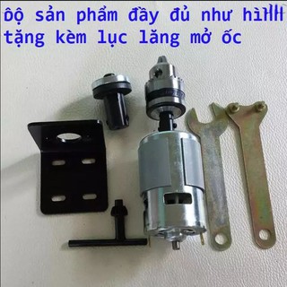 Bộ chế máy mài, máy cắt motor 775 - 150w kèm giá đỡ