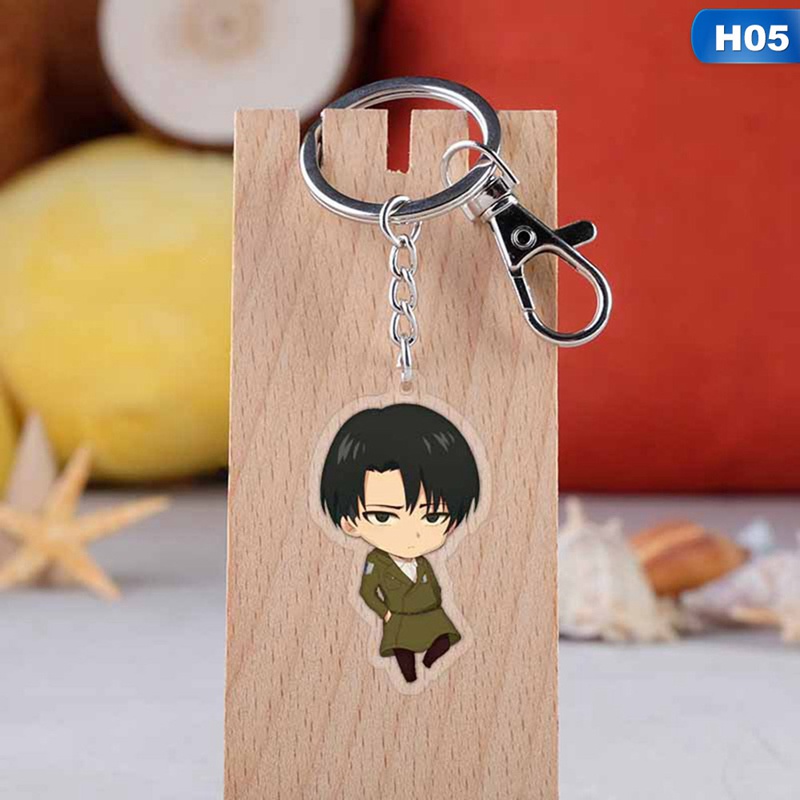 Móc khóa nhựa acrylic hình nhân vật Levi Ackerman 4.8 trong Attack On Titan
