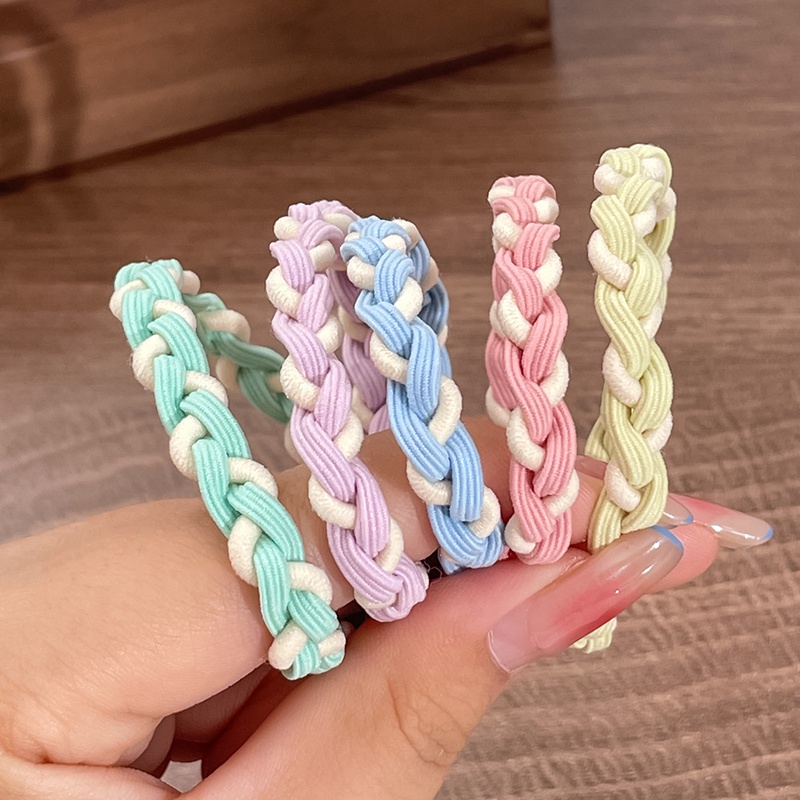 Set 5 Dây Buộc Tóc Cao Su Co Giãn Phong Cách Mới