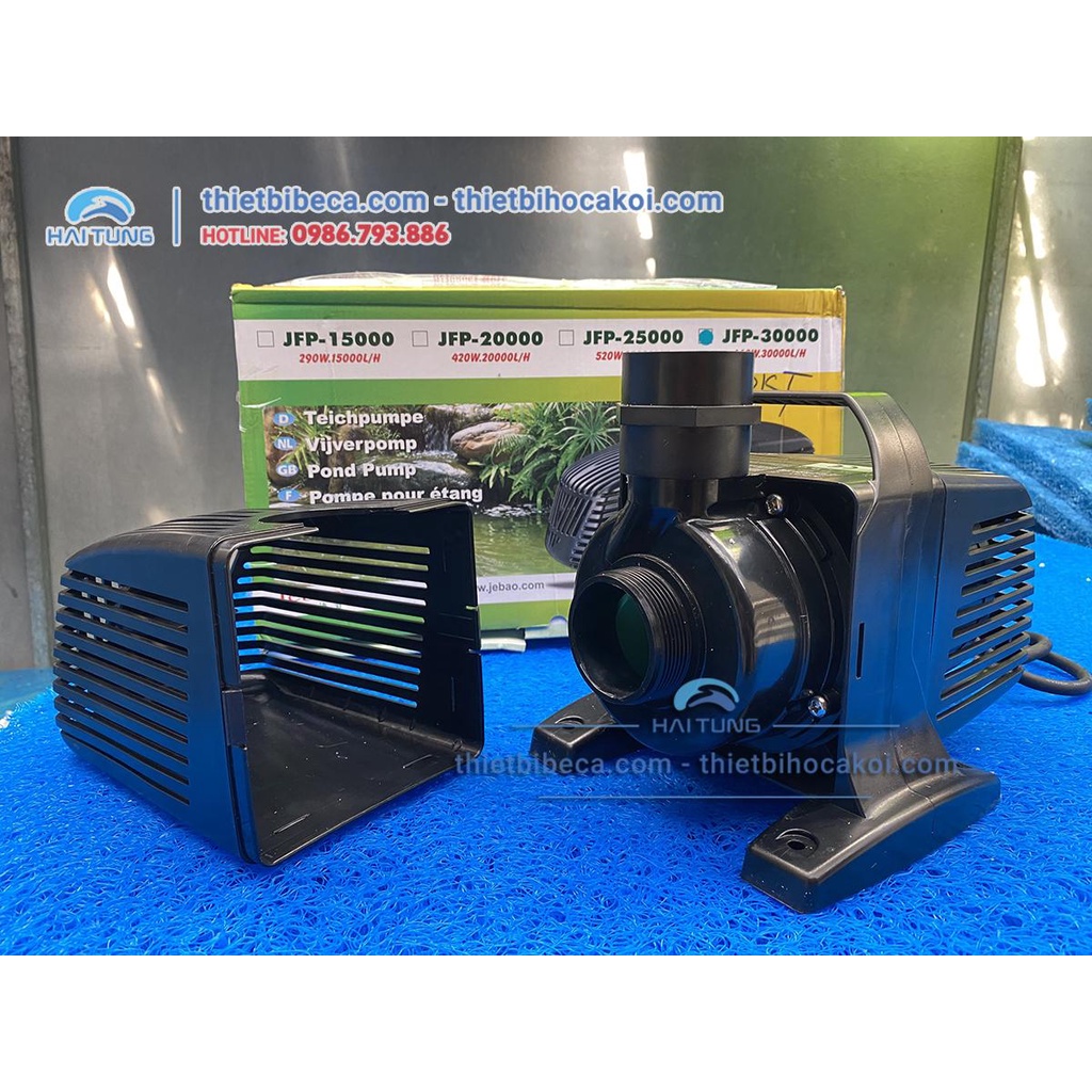 Bơm đẩy cao, đẩy thác hồ cá Koi, hòn non bộ Jebao JFP 15000 - JFP 30000