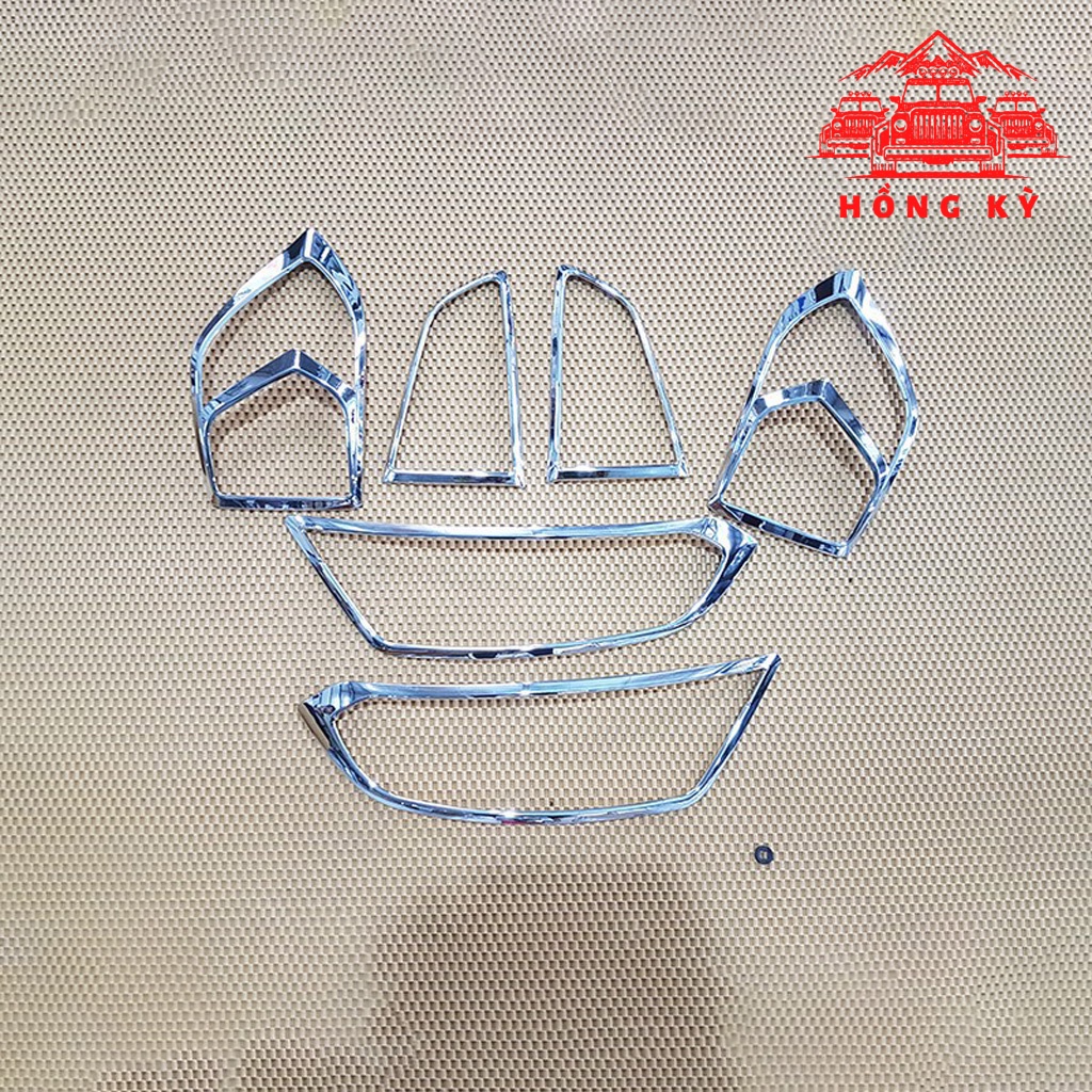 Bộ ốp viền đèn pha + hậu xe FORD ECOSPORT chất liệu nhựa ABS mạ CROM, chống trầy xước đèn pha/hậu – HỒNG KỲ AUTO