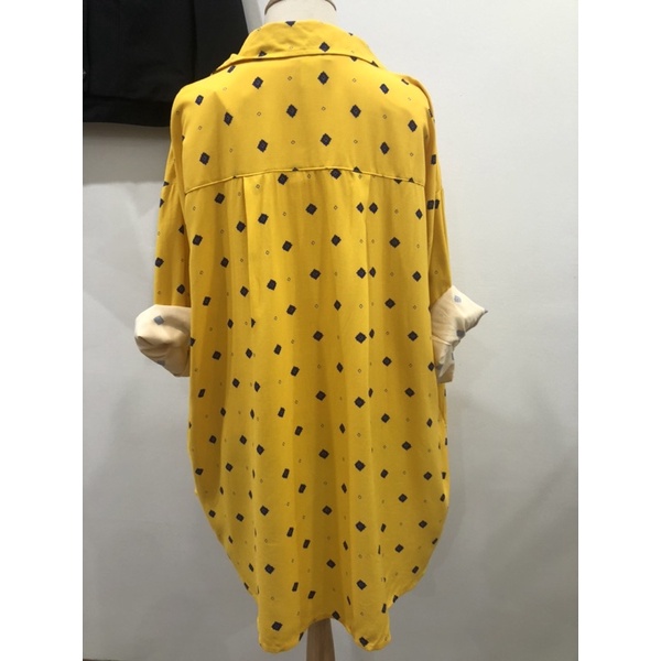 Áo sơ mi dáng rộng chất đũi lụa mềm mát có thể khoác size S M