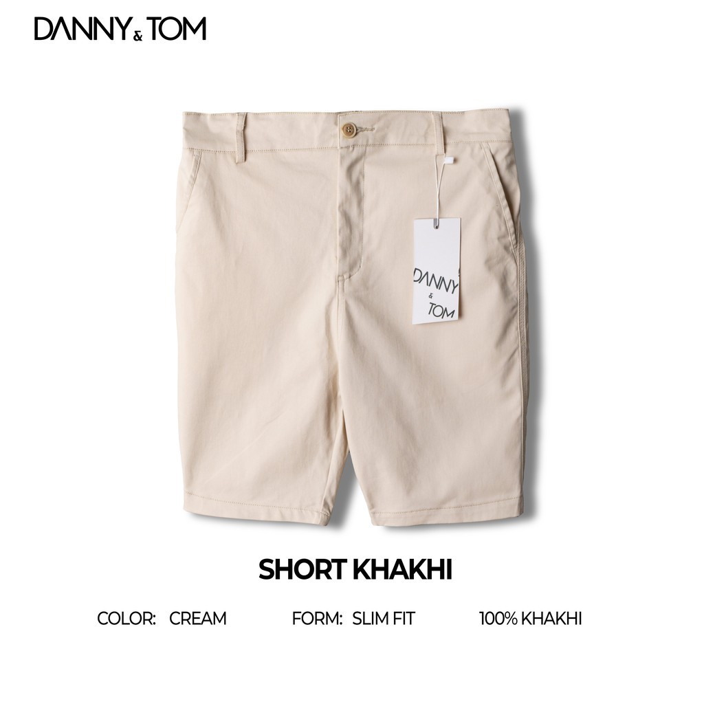 Quần Short kaki nam trẻ trung , Chất liệu kaki cotton cao cấp, form Regular Lịch sự | DANNYTOM